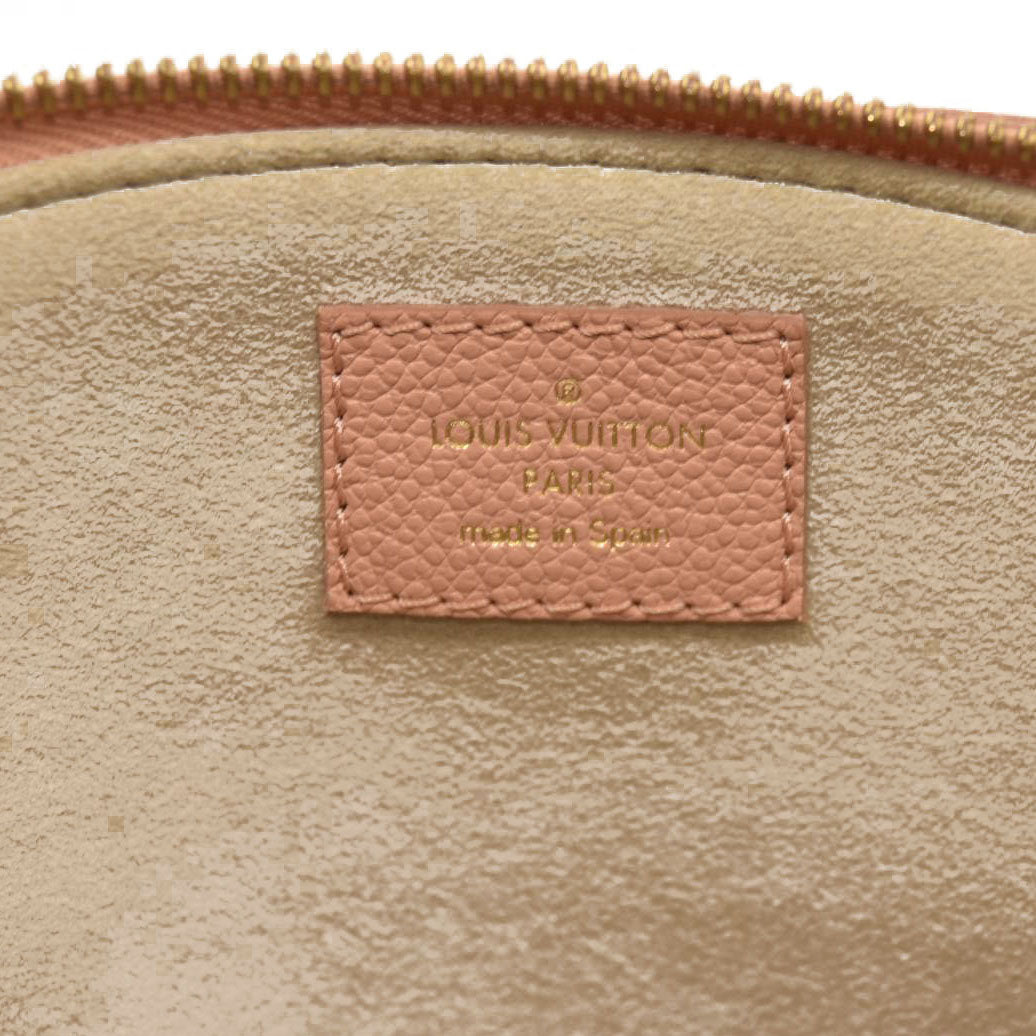 Louis Vuitton  Empreinte Monogram Giant Petit Palais Rose Trianon Creme RFID