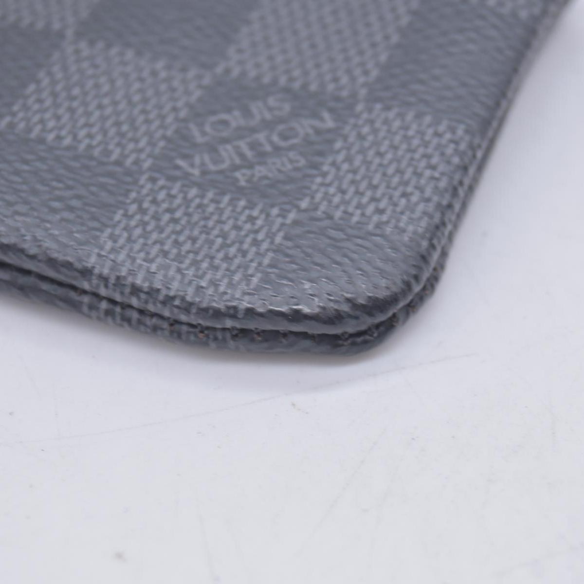$355 Louis Vuitton  Damier Graphite Canvas Pochette Cles Key Pouch CONSIGNMENT