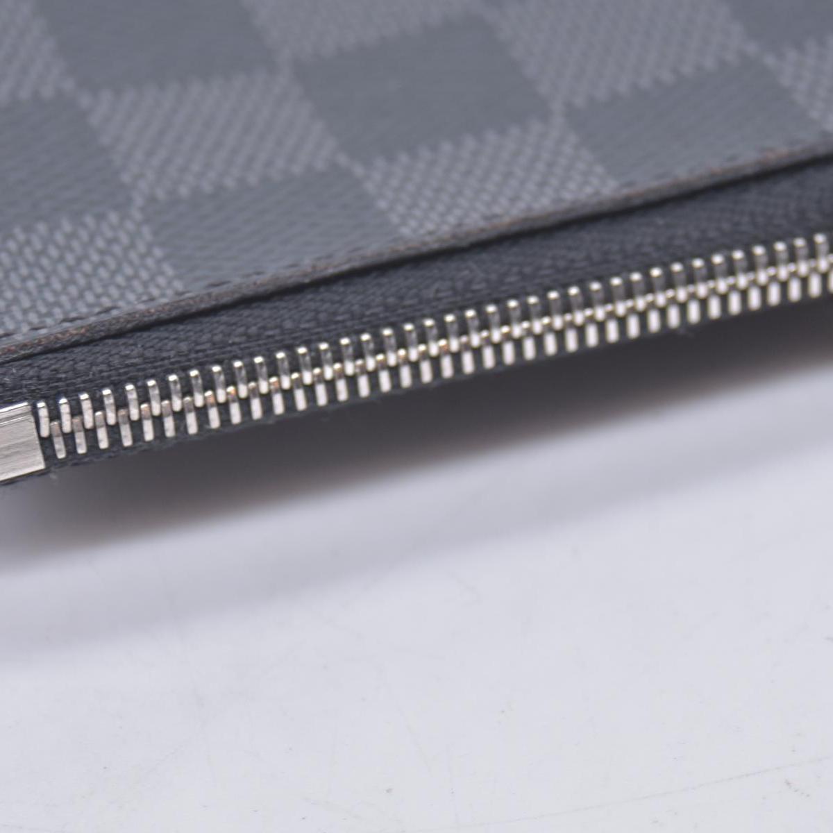 $355 Louis Vuitton  Damier Graphite Canvas Pochette Cles Key Pouch CONSIGNMENT