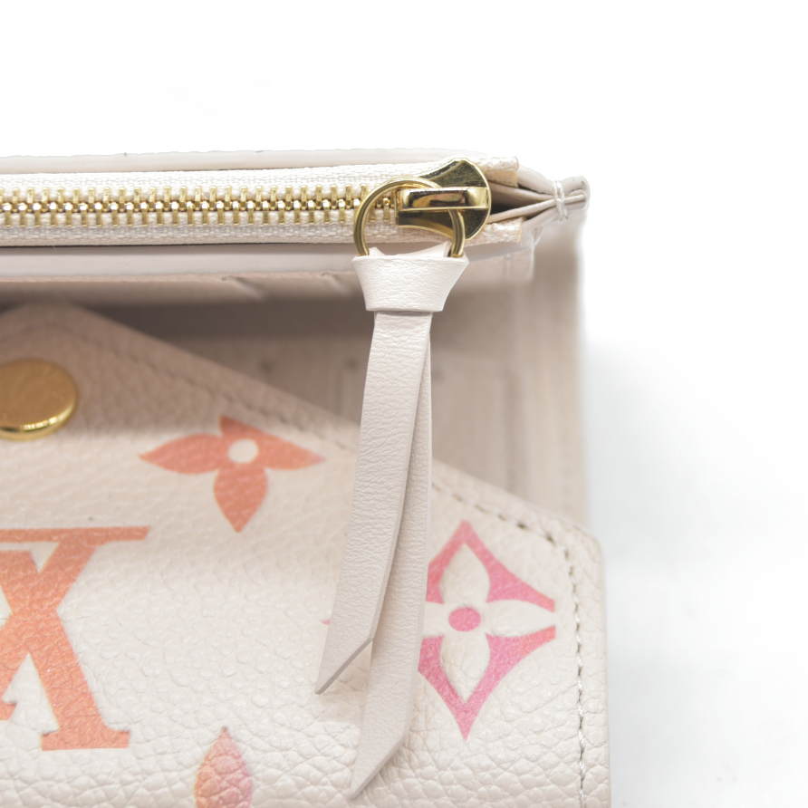 $840 Louis Vuitton Empreinte Victorine Wallet Sunrise Aquarelle 2024