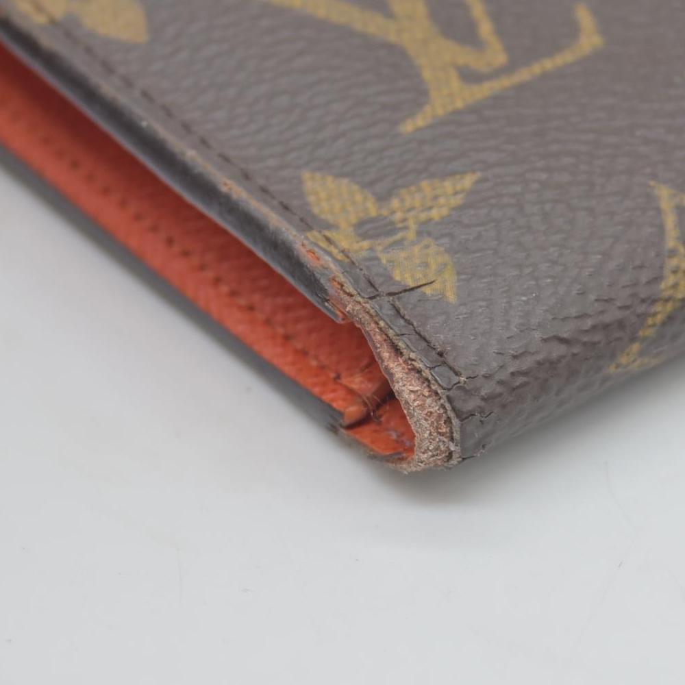 $735 2015 Louis Vuitton Monogram Adele Wallet Coquelicot TN3155 CONSIGNMENT