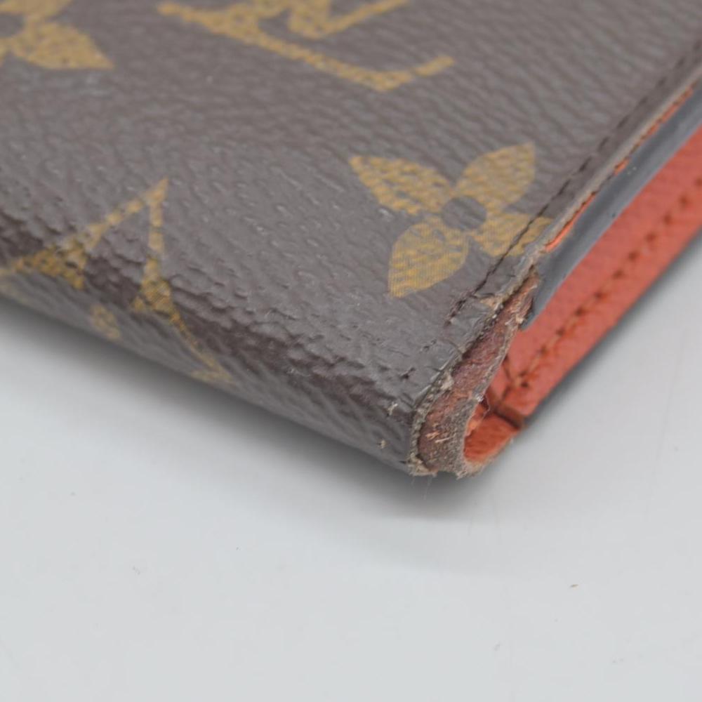 $735 2015 Louis Vuitton Monogram Adele Wallet Coquelicot TN3155 CONSIGNMENT