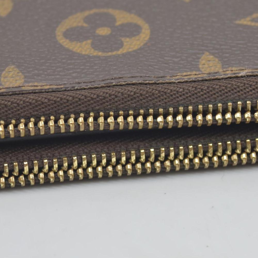 $735 2015 Louis Vuitton Monogram Adele Wallet Coquelicot TN3155 CONSIGNMENT