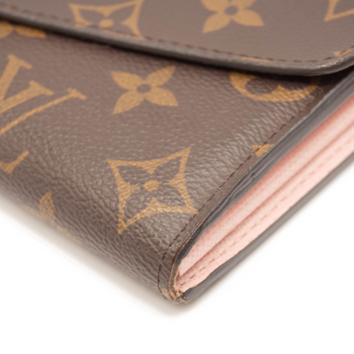 Louis Vuitton Monogram Sarah Wallet NM Rose Ballerine