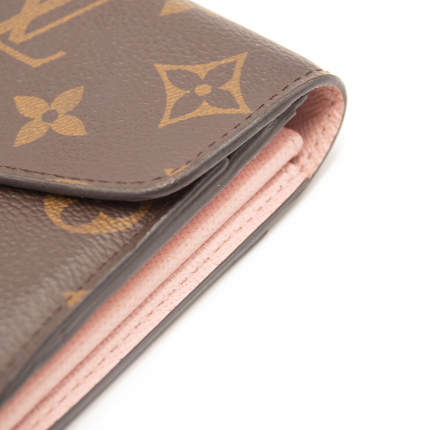 Louis Vuitton Monogram Sarah Wallet NM Rose Ballerine