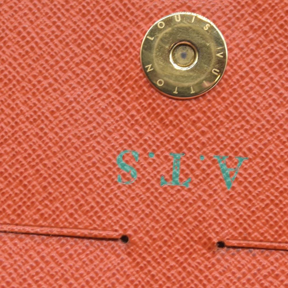 $735 2015 Louis Vuitton Monogram Adele Wallet Coquelicot TN3155 CONSIGNMENT