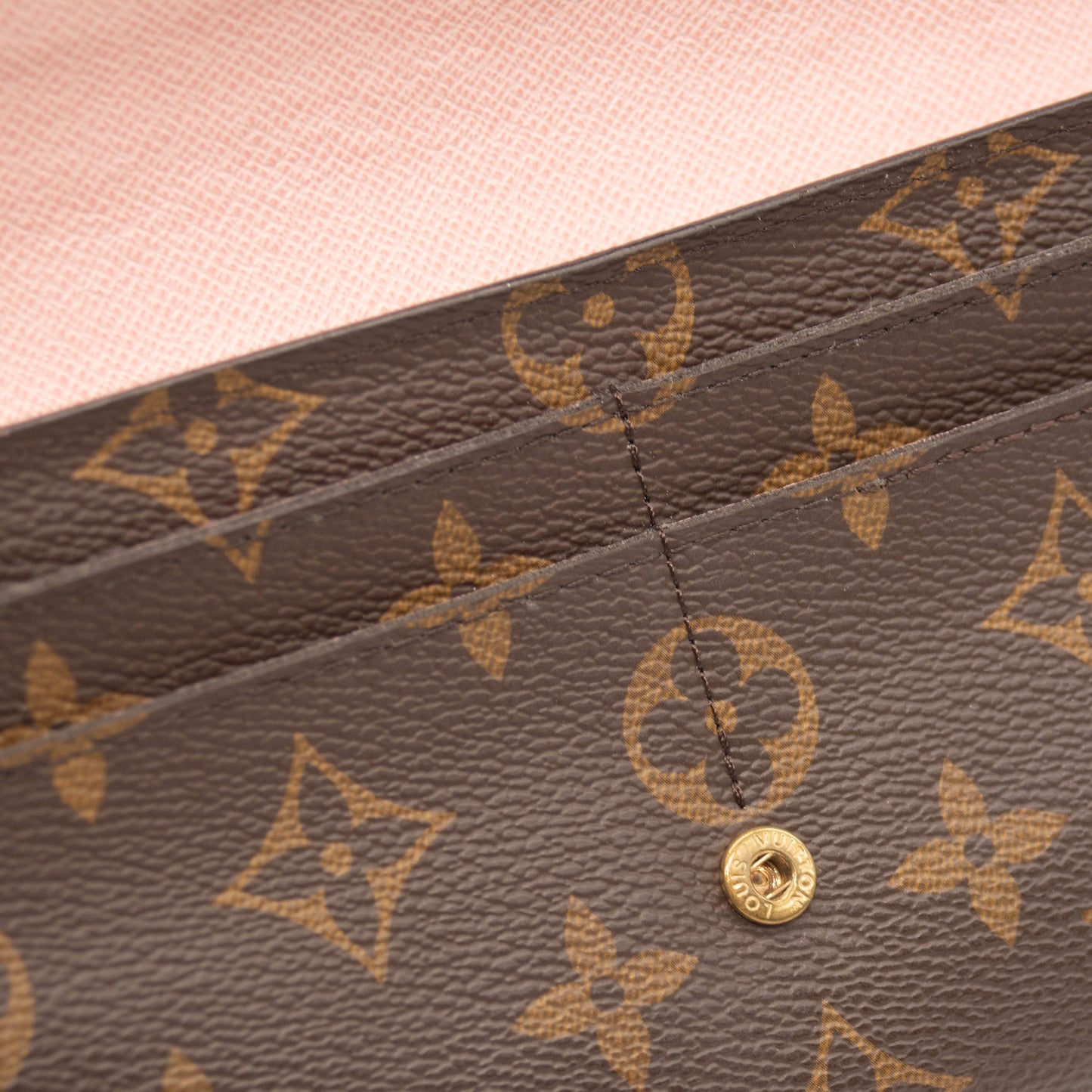 Louis Vuitton Monogram Sarah Wallet NM Rose Ballerine