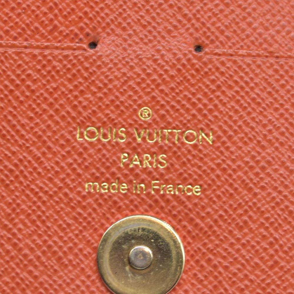 $735 2015 Louis Vuitton Monogram Adele Wallet Coquelicot TN3155 CONSIGNMENT