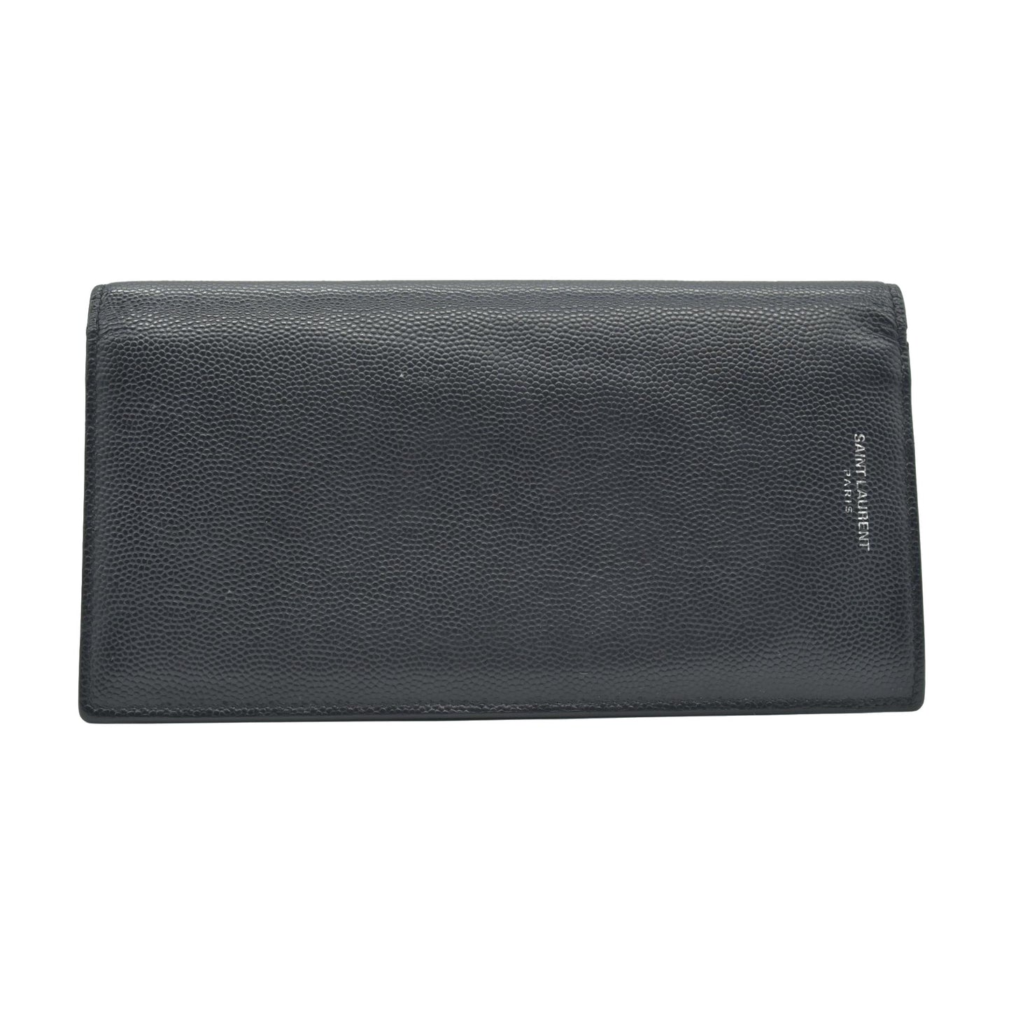 $900 Saint Laurent Leather Continental Wallet CONSIGNMENT