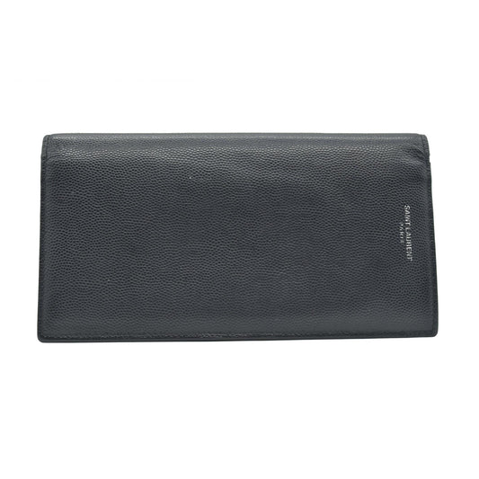 $900 Saint Laurent Leather Continental Wallet CONSIGNMENT
