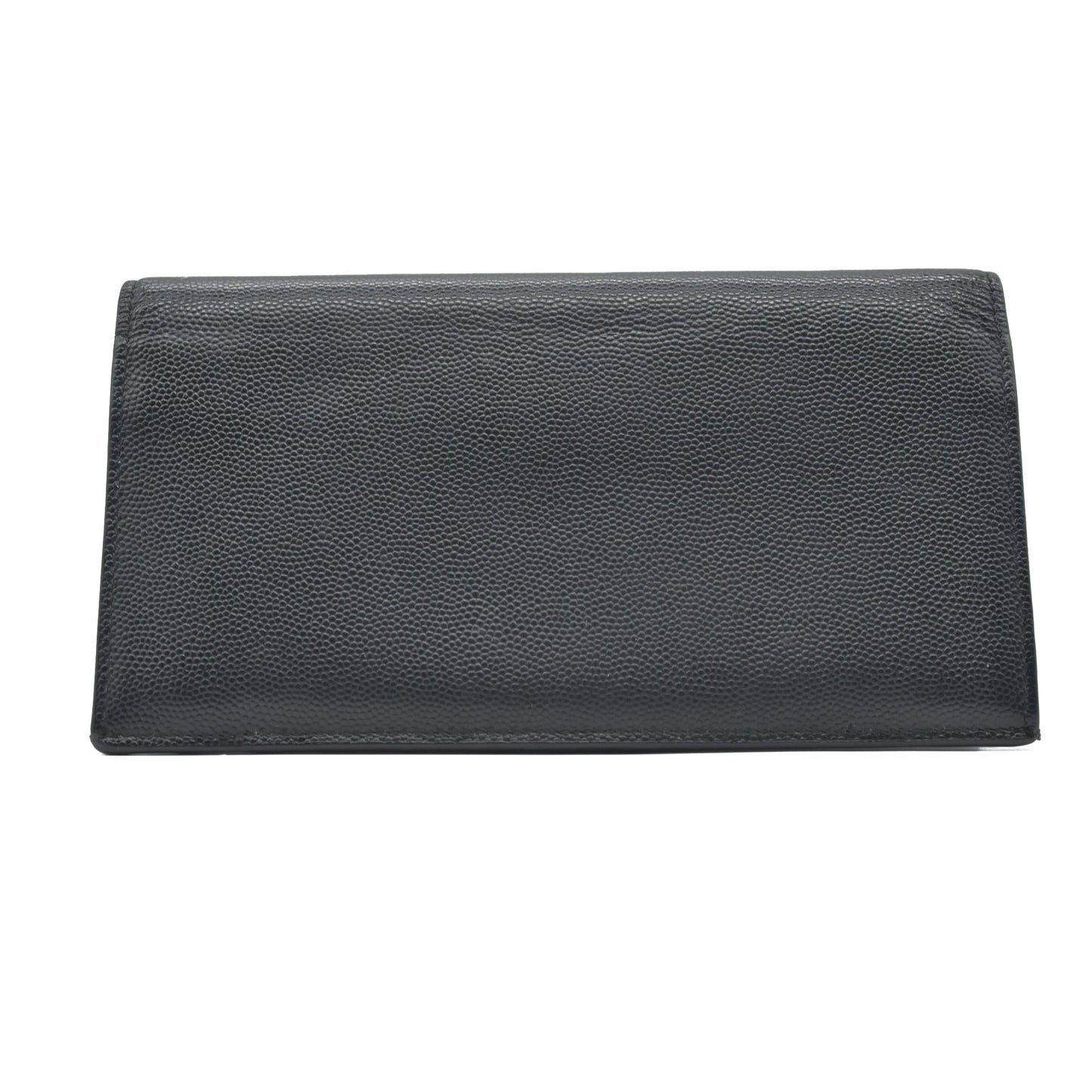 $900 Saint Laurent Leather Continental Wallet CONSIGNMENT