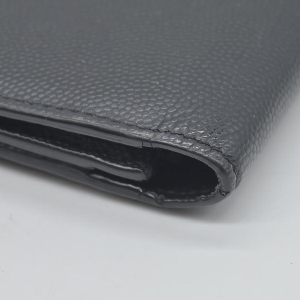 $900 Saint Laurent Leather Continental Wallet CONSIGNMENT