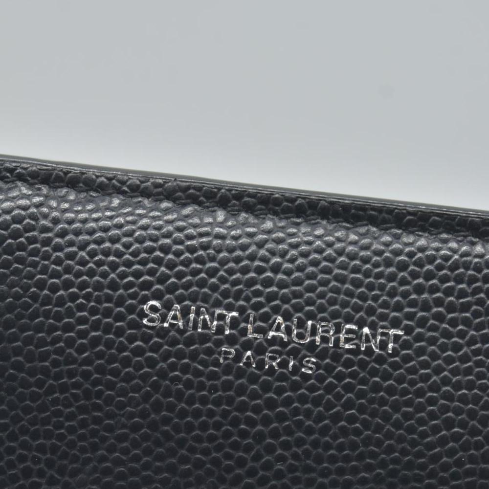 $900 Saint Laurent Leather Continental Wallet CONSIGNMENT