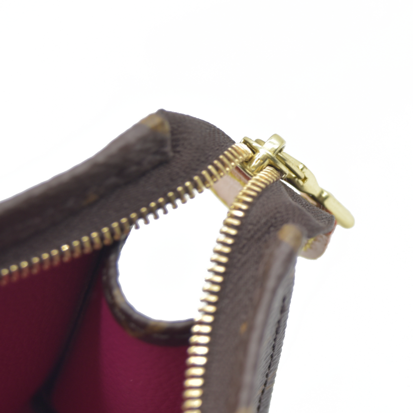 $700 Louis Vuitton  Monogram Toiletry Pouch 15 Fuchsia RFID