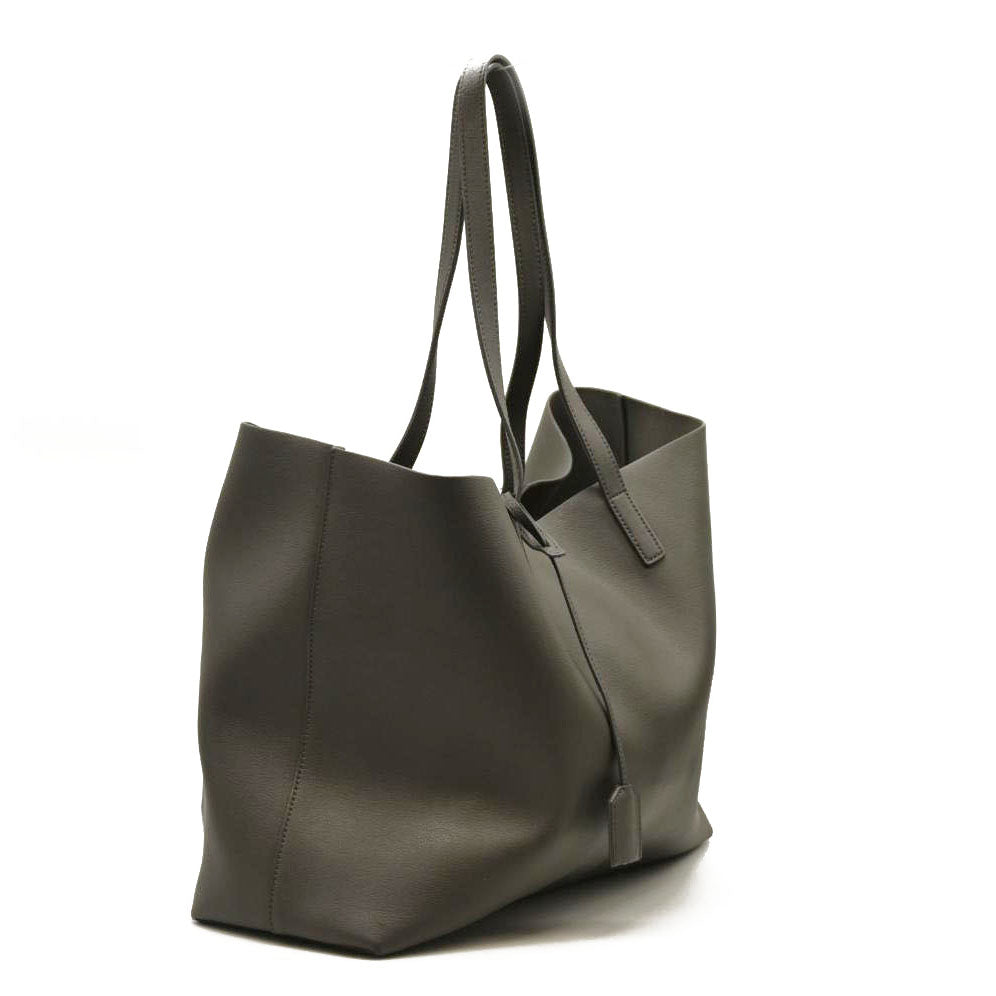 Saint Laurent  SAINT LAURENT Calfskin Shopping Tote Pebble