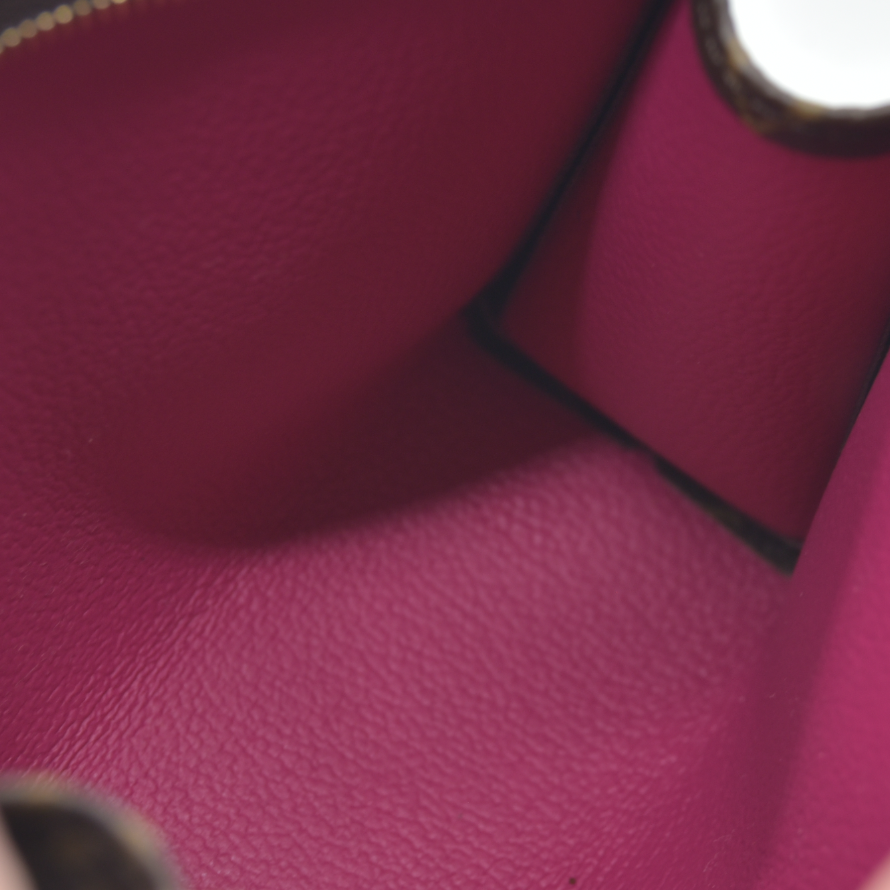 $700 Louis Vuitton  Monogram Toiletry Pouch 15 Fuchsia RFID