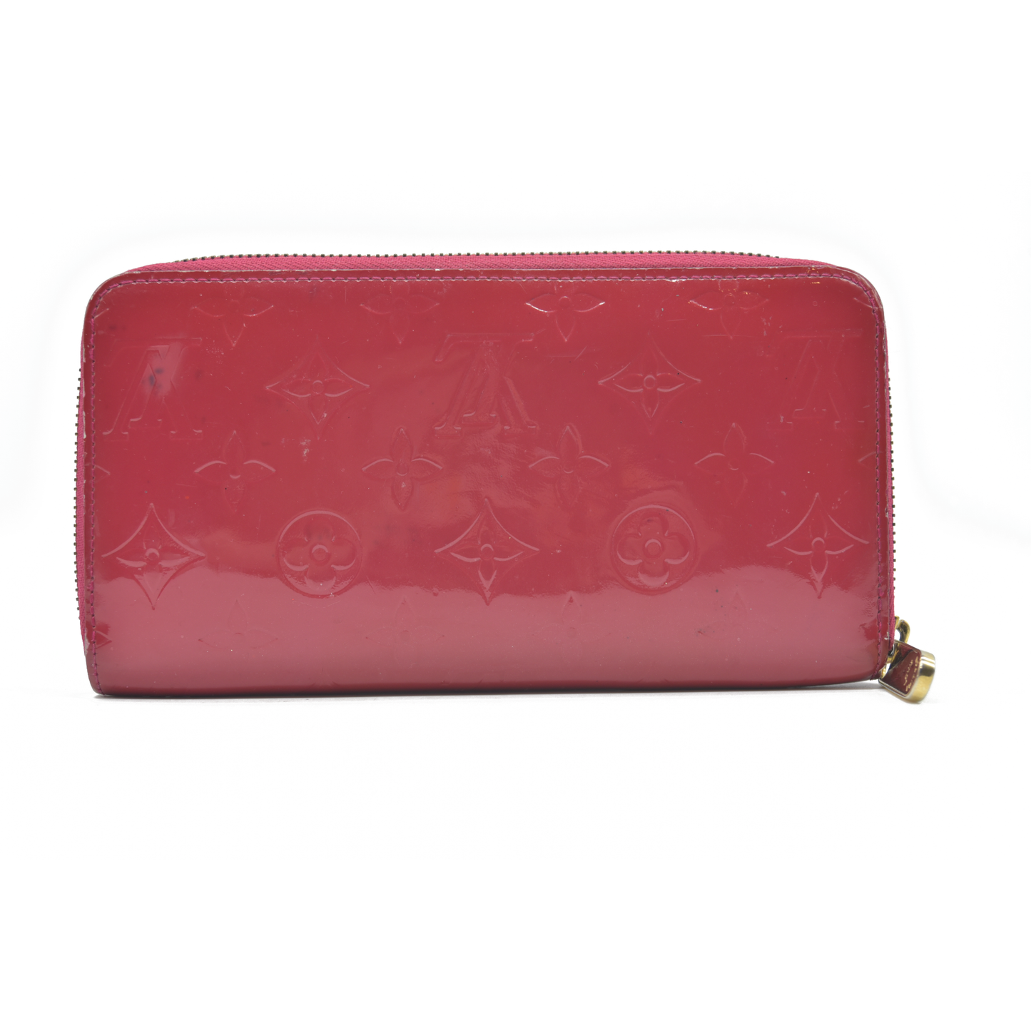 $1030 Louis Vuitton  Vernis Zippy Wallet Pink CA4183
