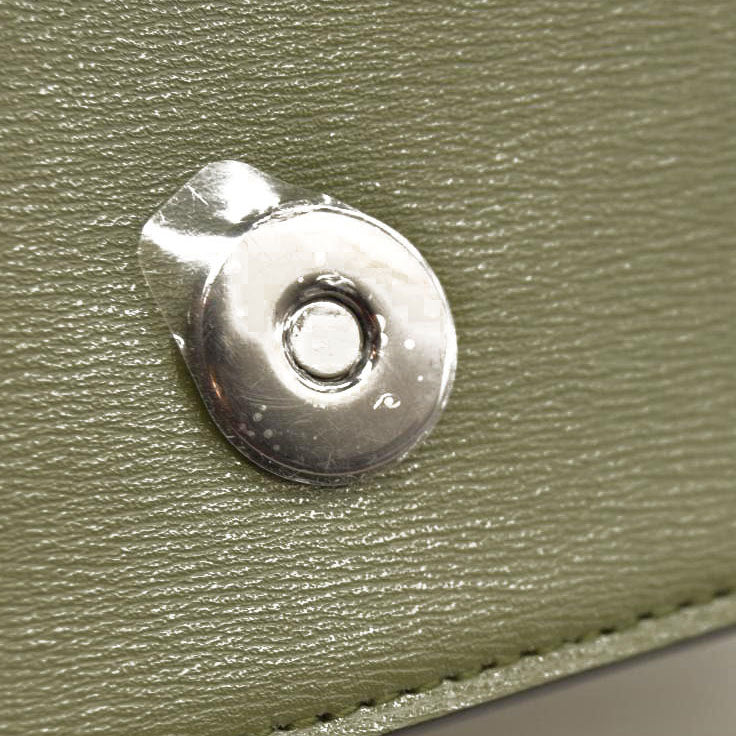 Alexander McQueen  Calfskin Knuckle Skull Crossbody Khaki Green Black