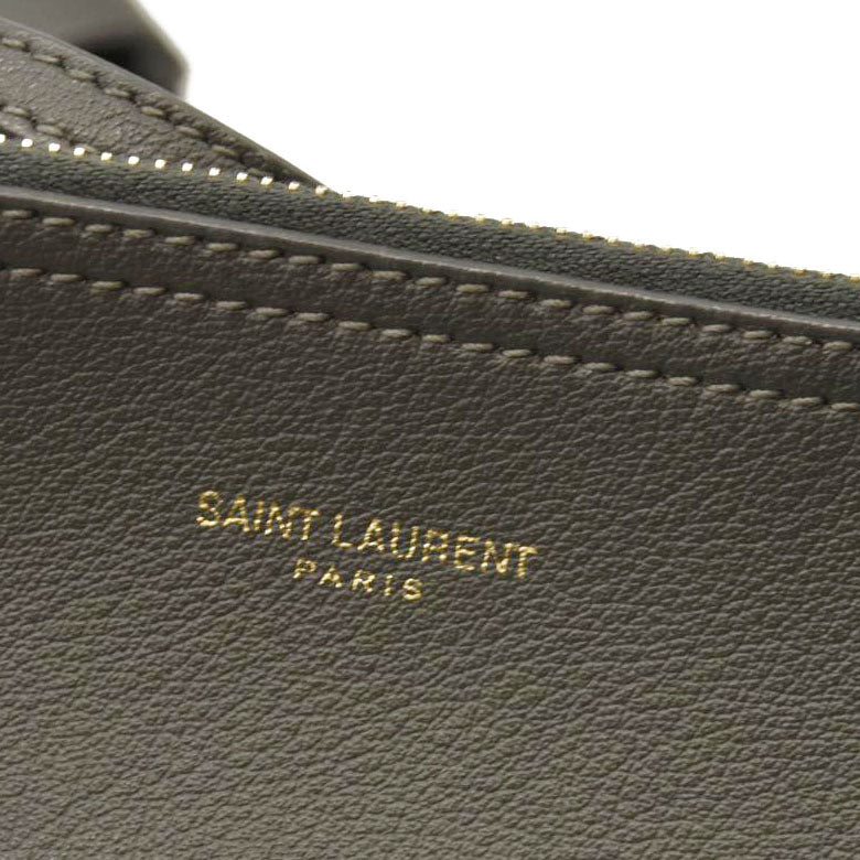 Saint Laurent  SAINT LAURENT Calfskin Shopping Tote Pebble