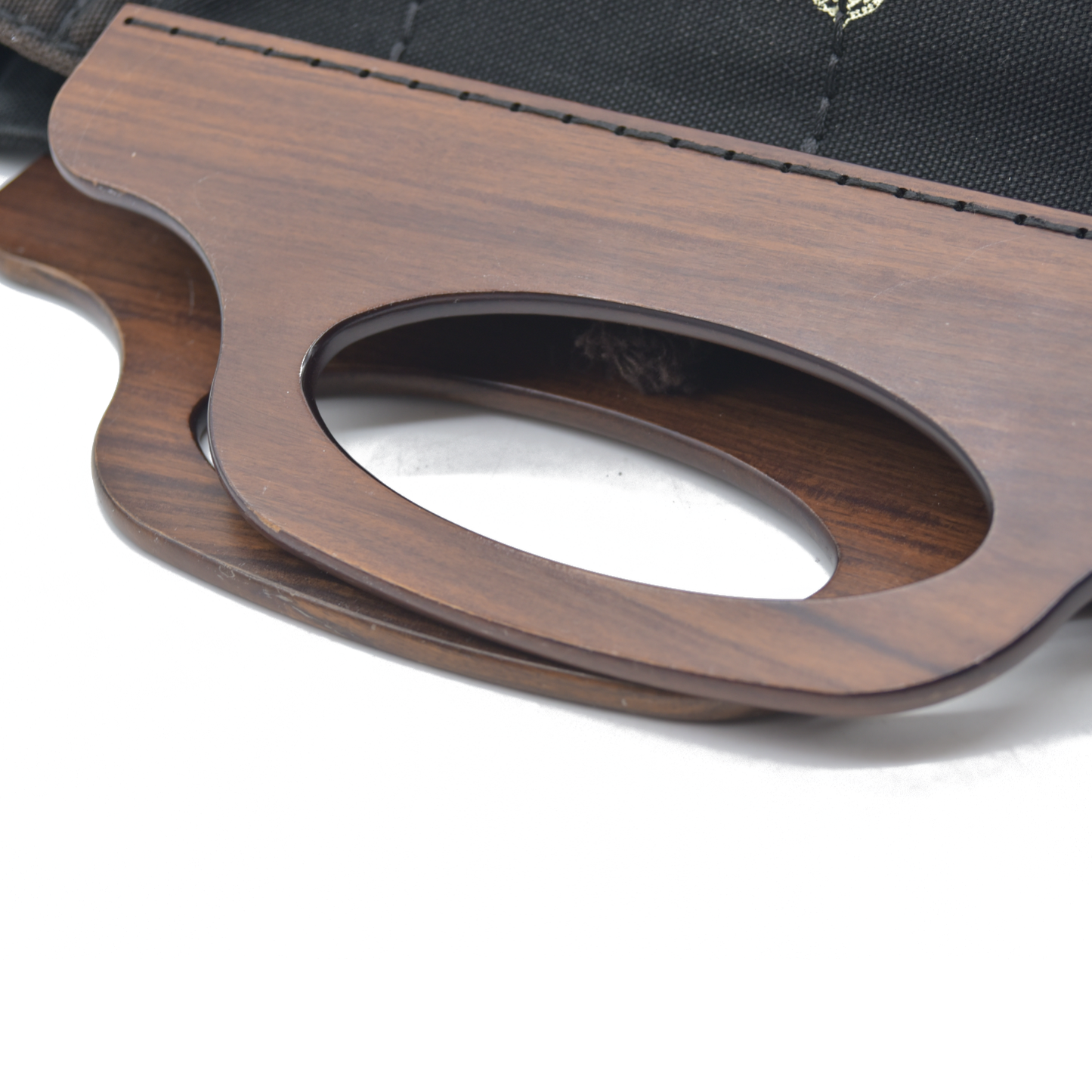 Prada Canvas Wood Handle Canapa Logo Satchel 2013