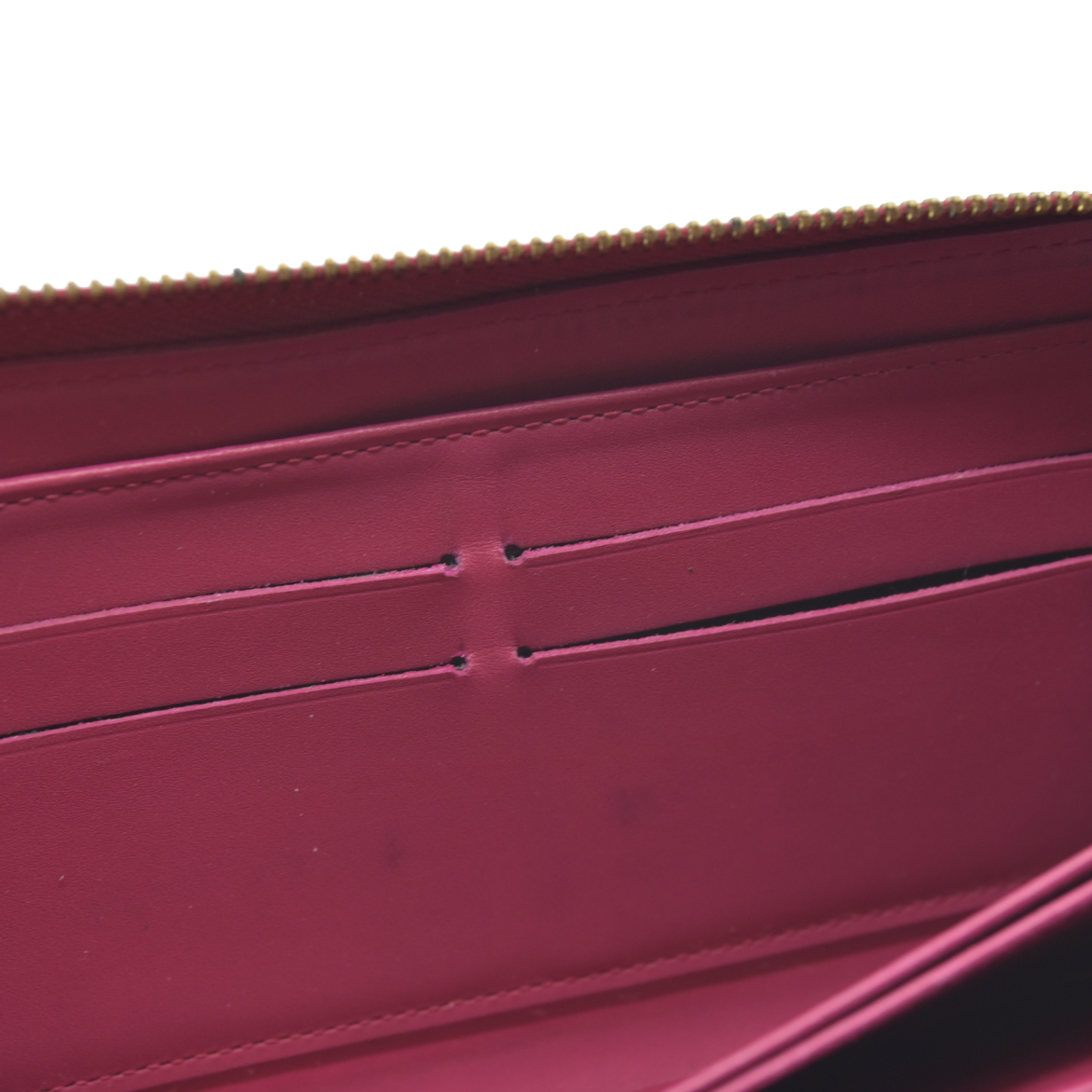 $1030 Louis Vuitton  Vernis Zippy Wallet Pink CA4183