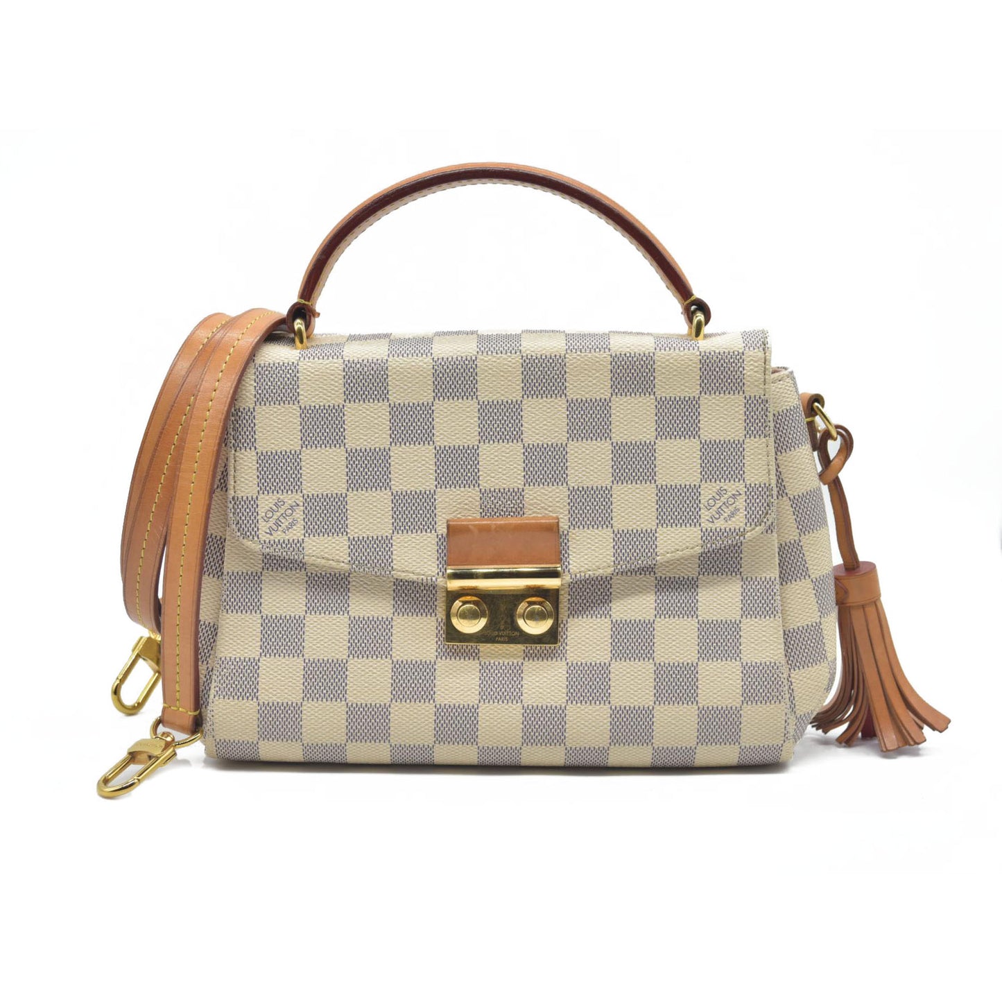 $1960 Louis Vuitton Damier Azur Canvas Croisette Bag
