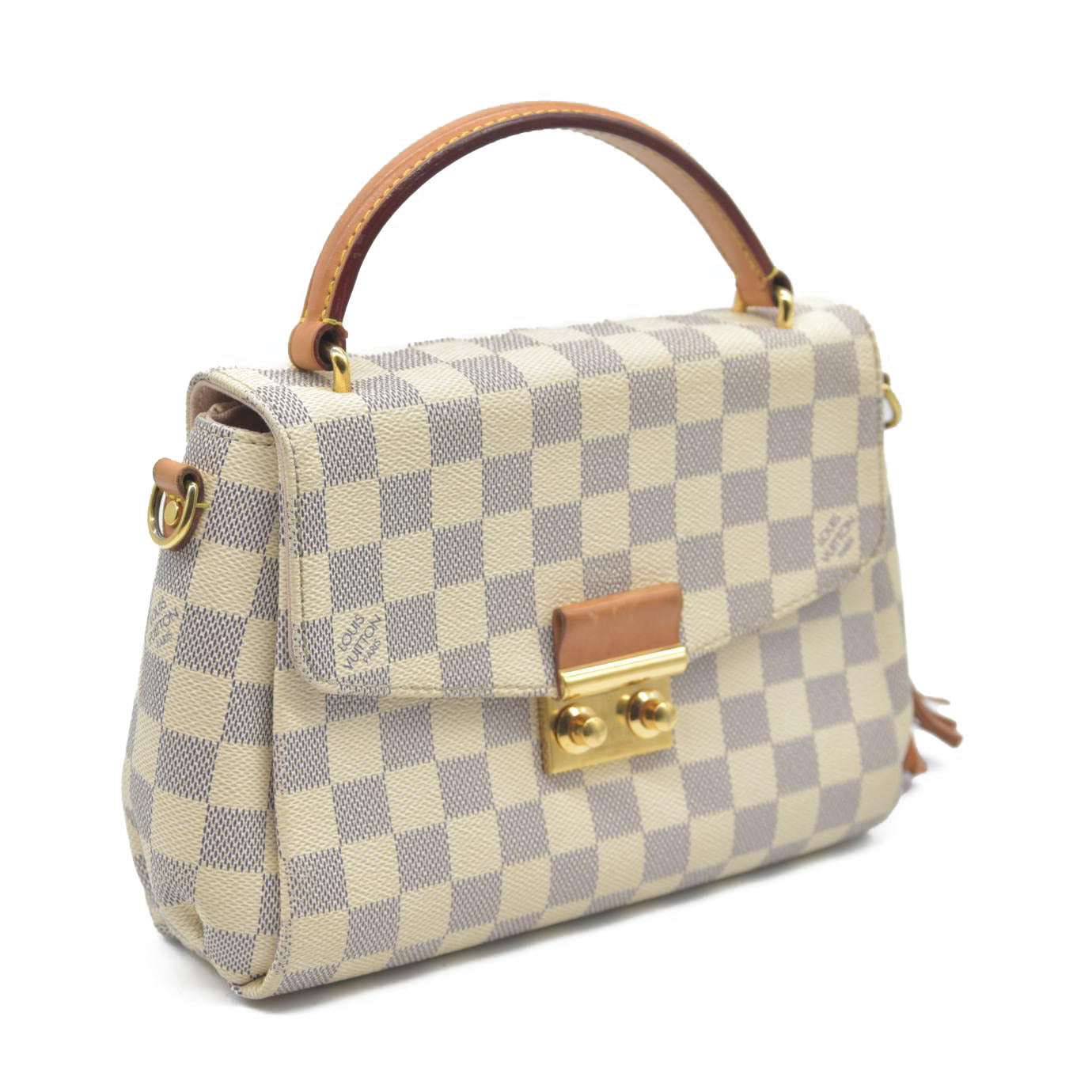 $1960 Louis Vuitton Damier Azur Canvas Croisette Bag