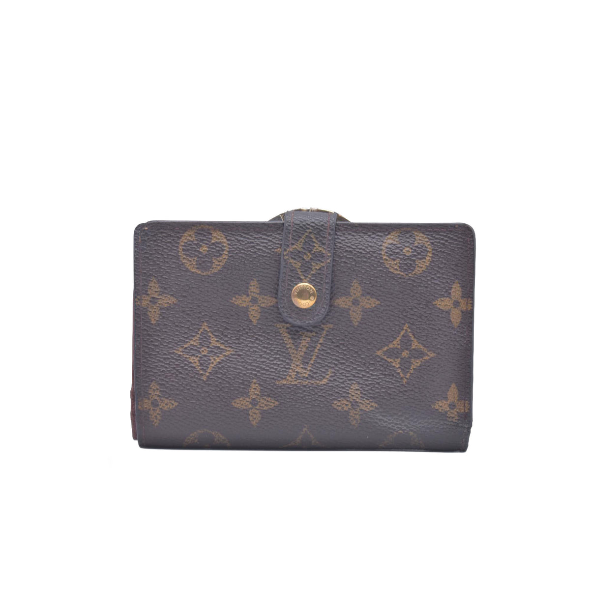 $735 2000 Louis Vuitton French Kiss Lock Monogram Wallet MI0080 CONSIGNMENT 10020917
