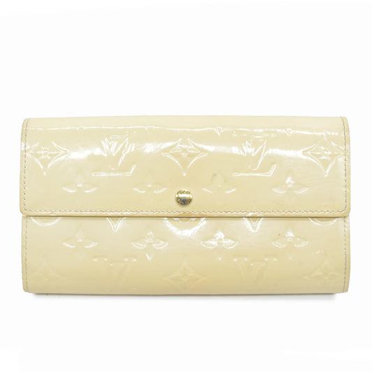 $840 Louis Vuitton Monogram Vernis Porte Feuille Sarah Long Bifold Wallet TN4180