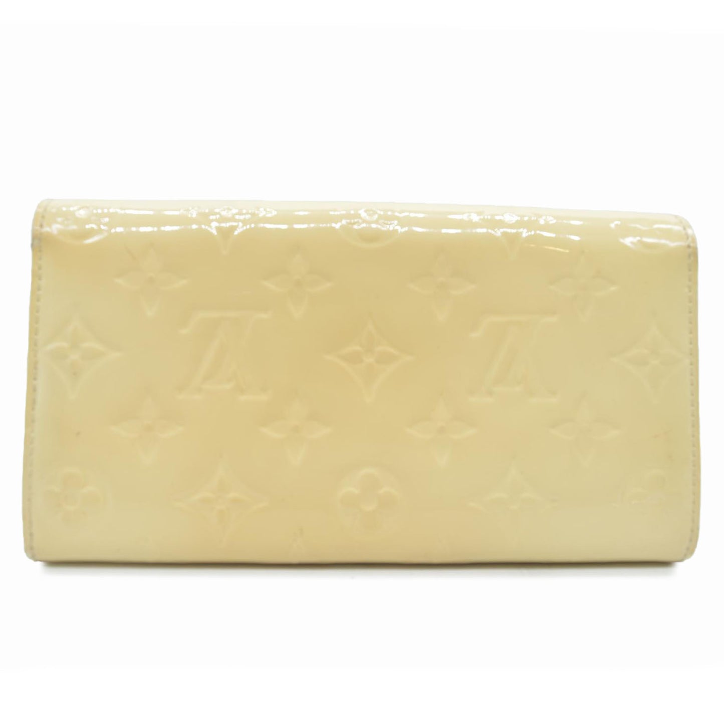 $840 Louis Vuitton Monogram Vernis Porte Feuille Sarah Long Bifold Wallet TN4180