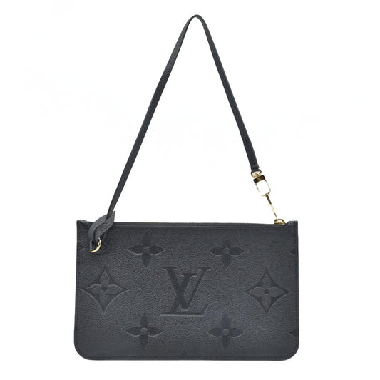 AUCTION $1200 Louis Vuitton  Empreinte Monogram Giant Neverfull MM Pochette Black