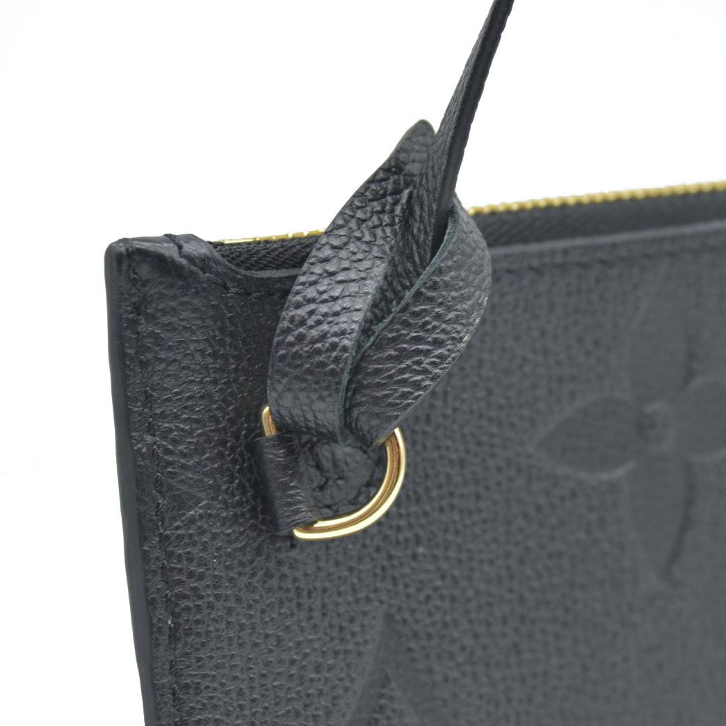 AUCTION $1200 Louis Vuitton  Empreinte Monogram Giant Neverfull MM Pochette Black