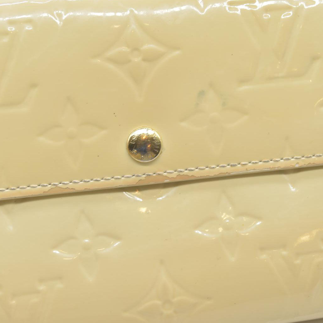 $840 Louis Vuitton Monogram Vernis Porte Feuille Sarah Long Bifold Wallet TN4180