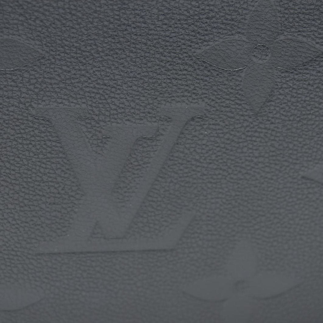 AUCTION $1200 Louis Vuitton  Empreinte Monogram Giant Neverfull MM Pochette Black