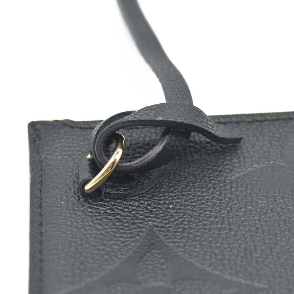 AUCTION $1200 Louis Vuitton  Empreinte Monogram Giant Neverfull MM Pochette Black