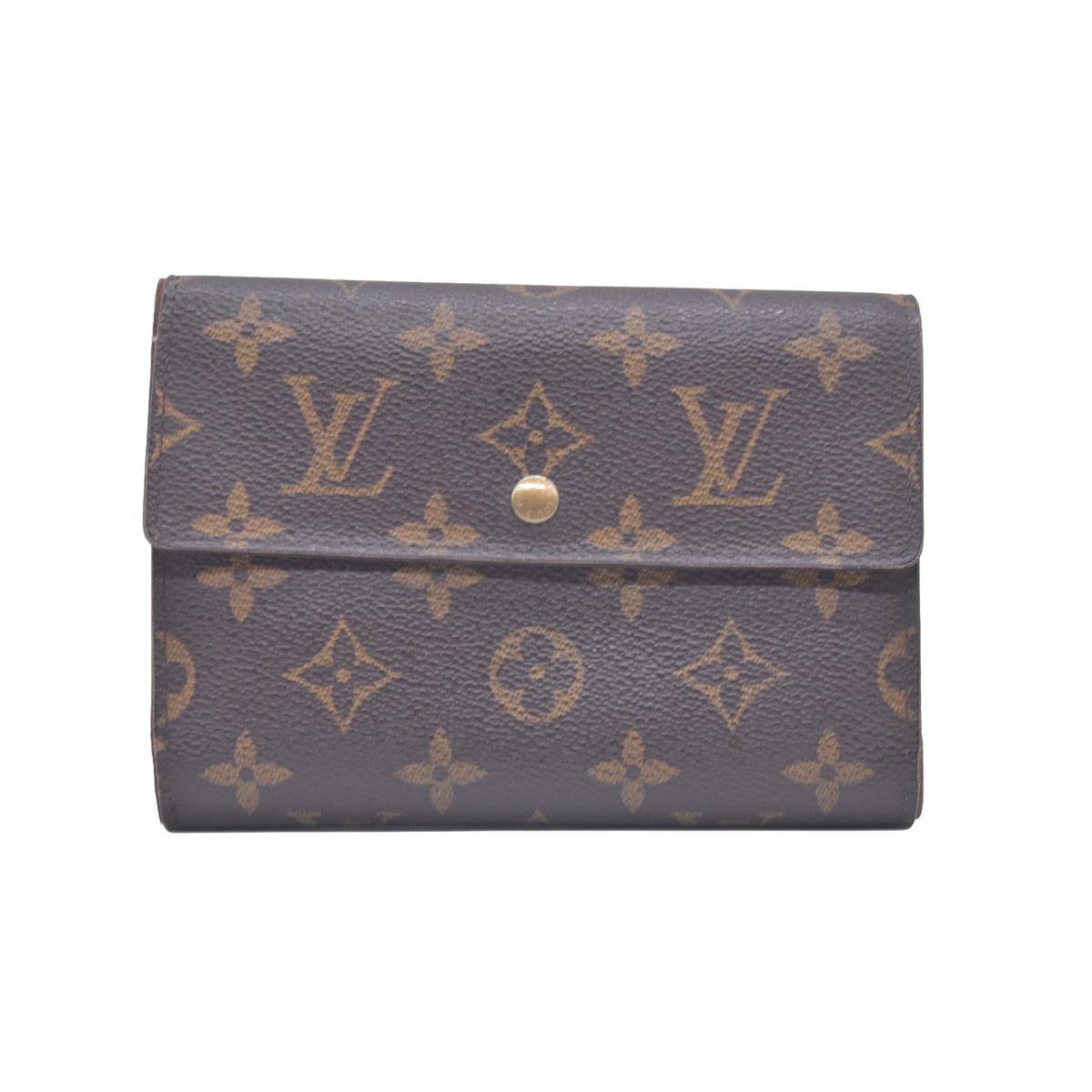 $550 2004 Louis Vuitton Monogram Porte Tresor Etui Papiers Wallet SP0024 CONSIGNMENT