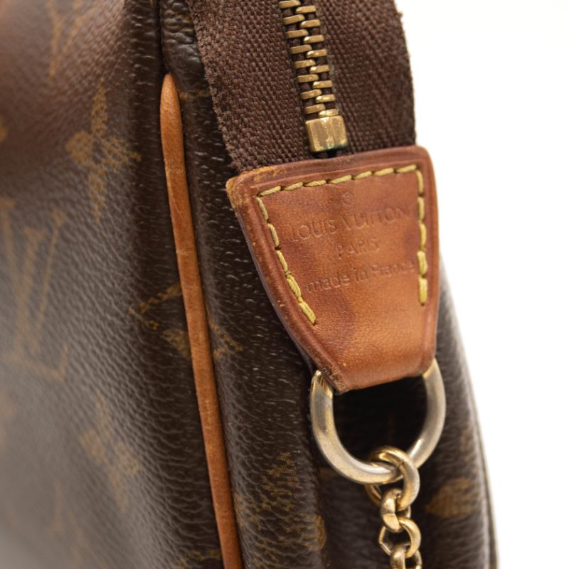 Louis Vuitton Monogram Eva Crossbody Shoulder Bag Brown Clutch Chain