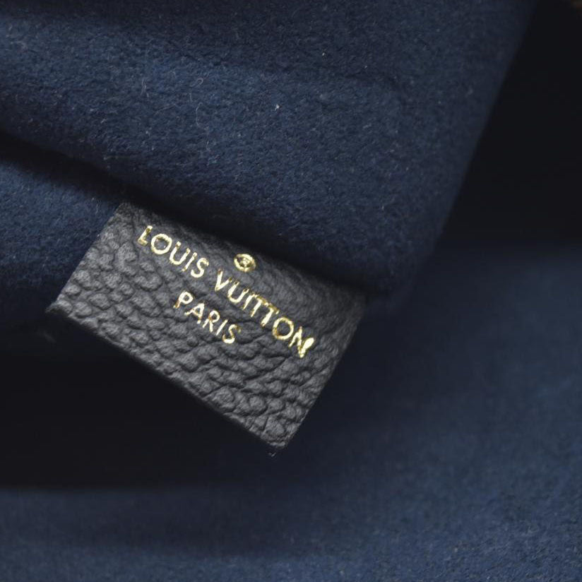 AUCTION $1200 Louis Vuitton  Empreinte Monogram Giant Neverfull MM Pochette Black