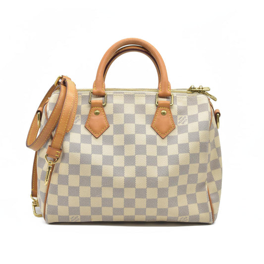 $1940 Louis Vuitton  Damier Azur Speedy Bandouliere 25