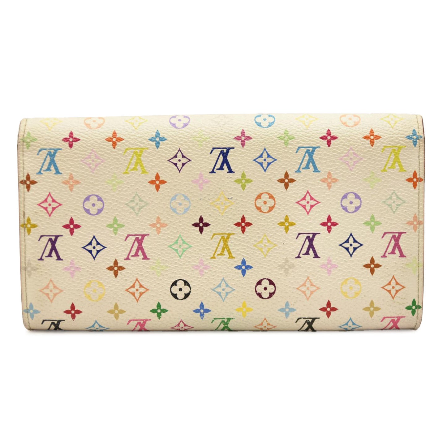 Louis Vuitton Monogram Muakami Sarah Wallet White TH0076