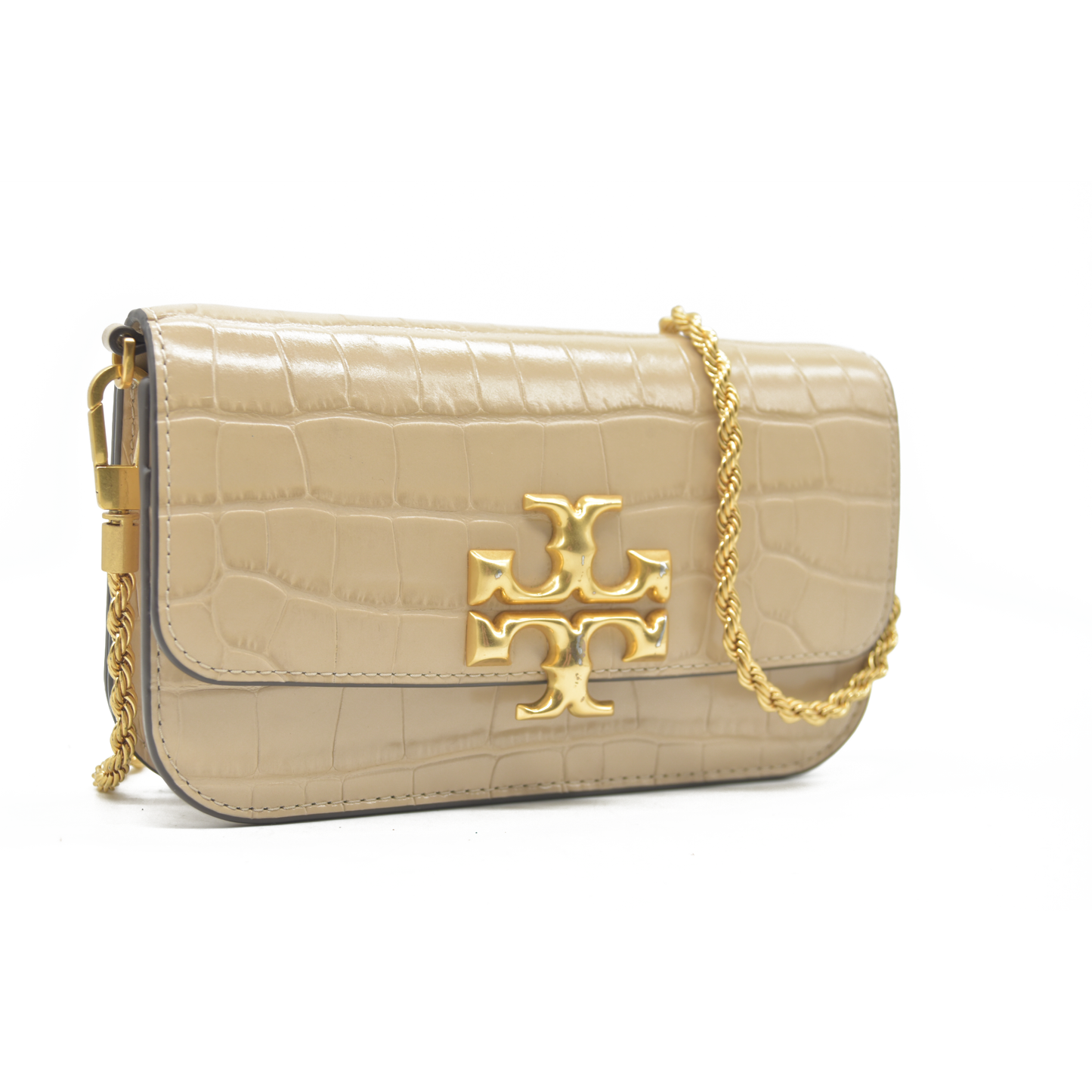 $660 Tory Burch Eleanor Mini Embossed Leather Crossbody