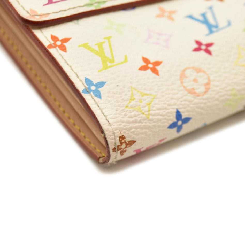 Louis Vuitton Monogram Muakami Sarah Wallet White TH0076