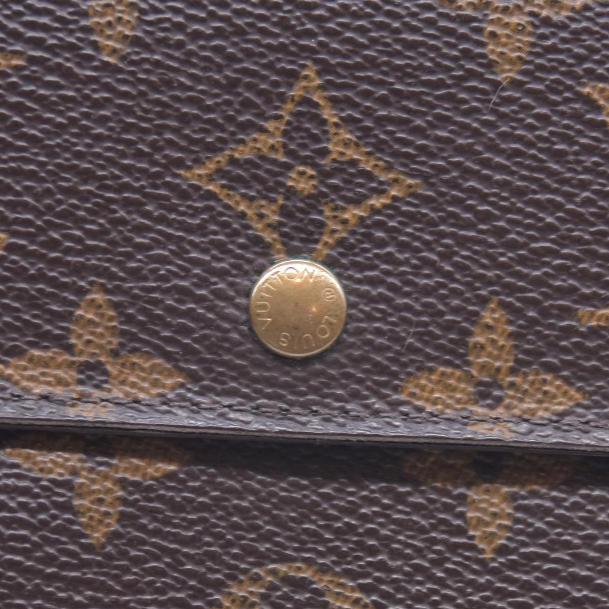 $550 2004 Louis Vuitton Monogram Porte Tresor Etui Papiers Wallet SP0024 CONSIGNMENT