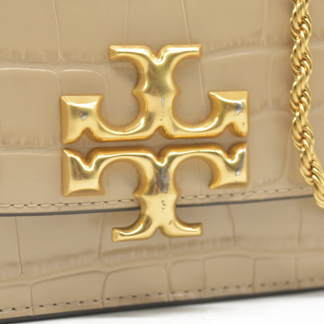 $660 Tory Burch Eleanor Mini Embossed Leather Crossbody