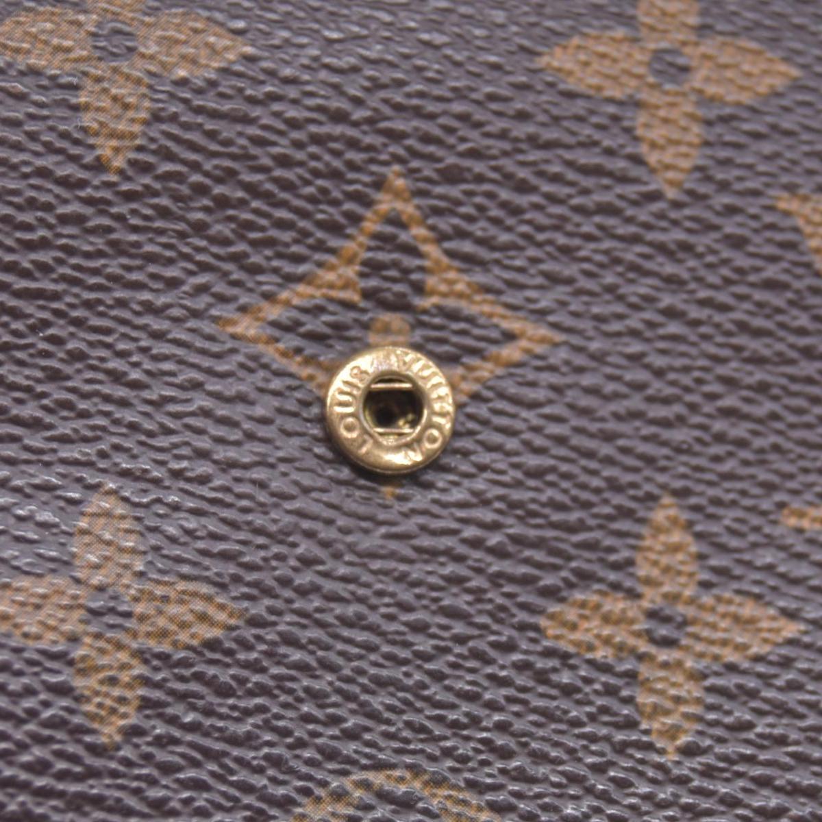$550 2004 Louis Vuitton Monogram Porte Tresor Etui Papiers Wallet SP0024 CONSIGNMENT