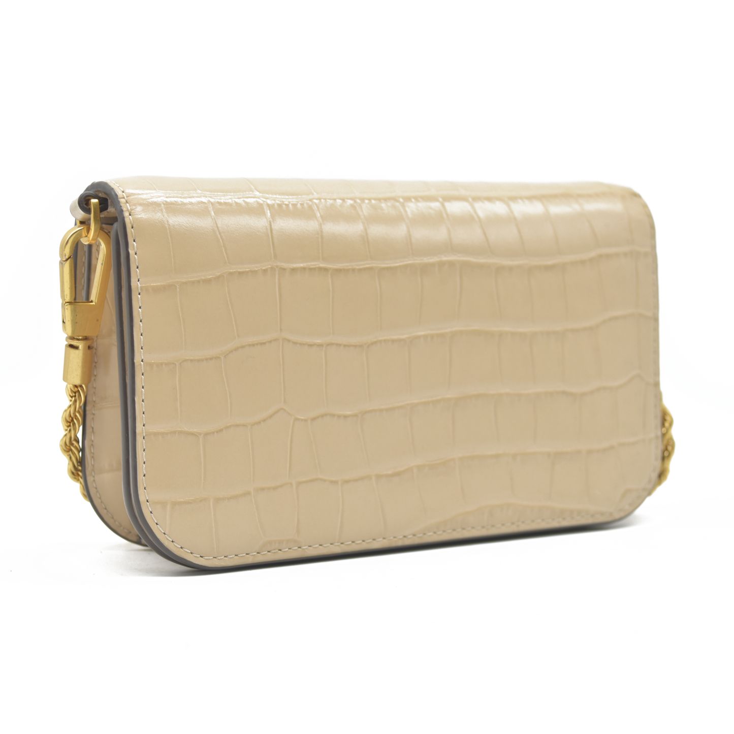 $660 Tory Burch Eleanor Mini Embossed Leather Crossbody