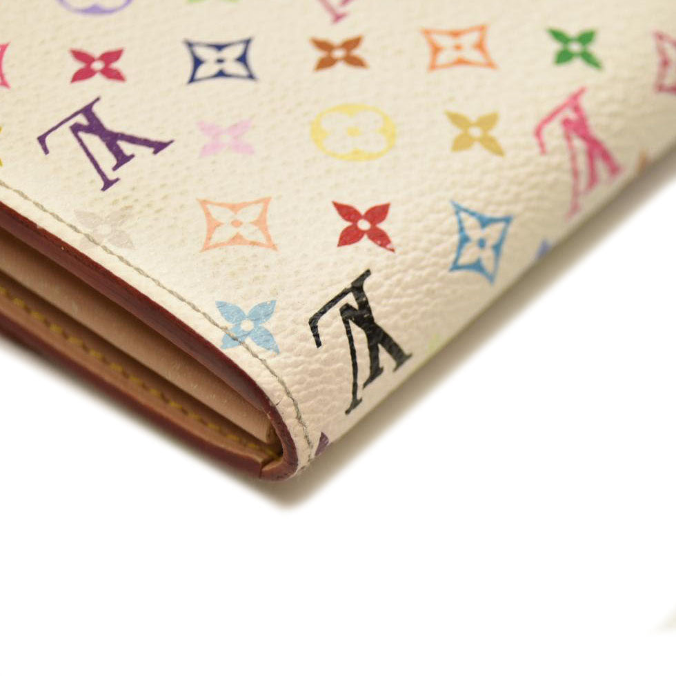 Louis Vuitton Monogram Muakami Sarah Wallet White TH0076
