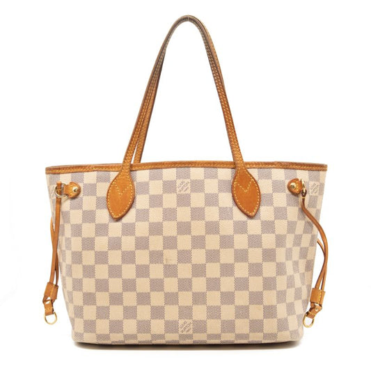 Louis Vuitton Neverfull PM Damier Azur White Tote