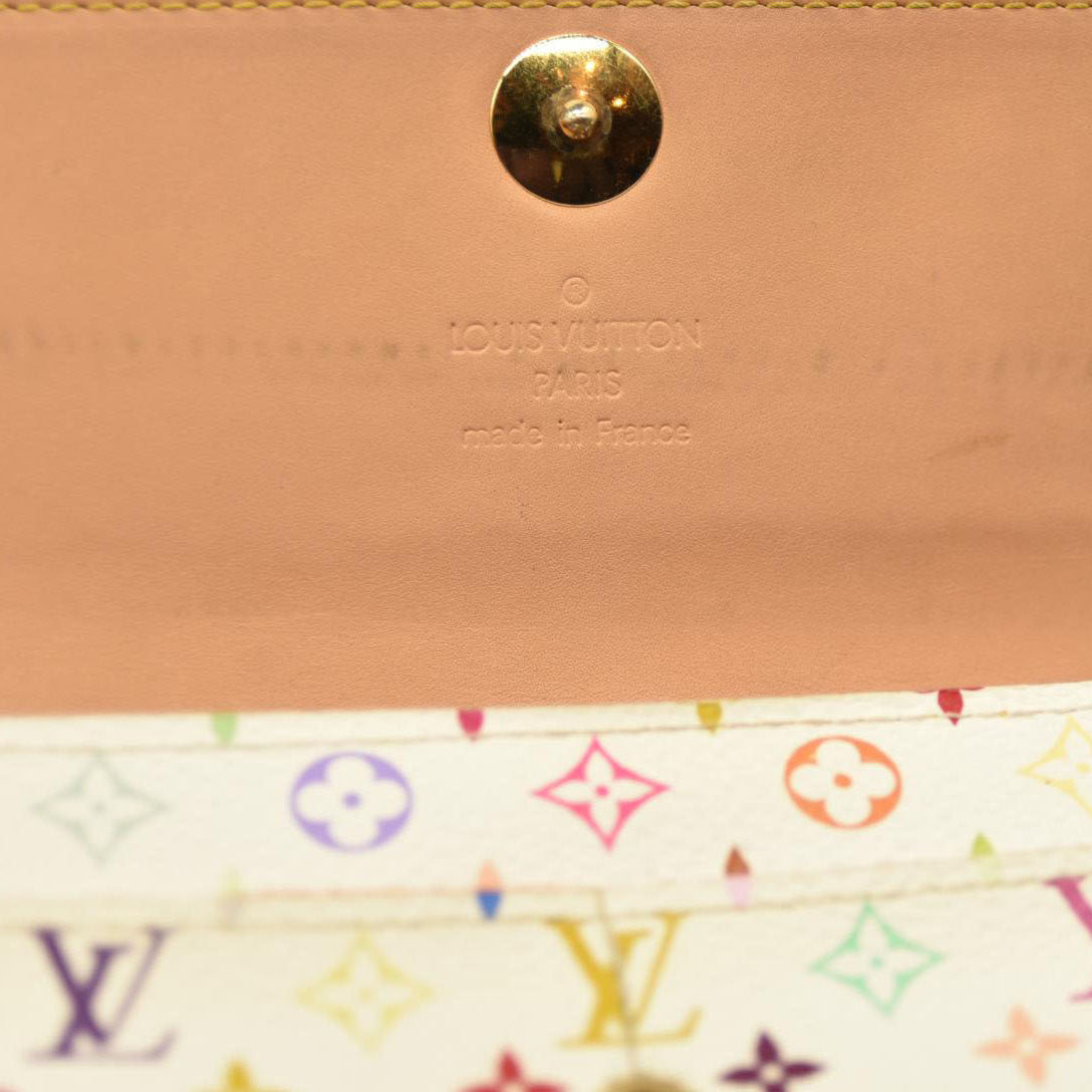 Louis Vuitton Monogram Muakami Sarah Wallet White TH0076