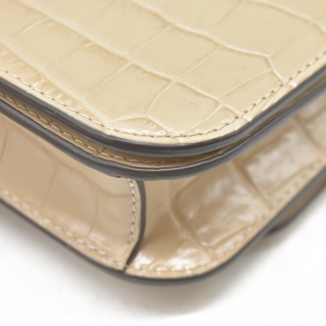 $660 Tory Burch Eleanor Mini Embossed Leather Crossbody